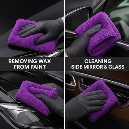 Paks Edgeless Microfiber Towels for Cars (3 Count)