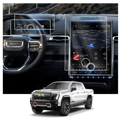 2024 2025 2026 Sierra EV Screen Protector for GMC Sierra EV 16.8" & 11" Touch Screen (4 Count)