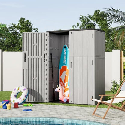 Outdoor Vertical Storage Shed