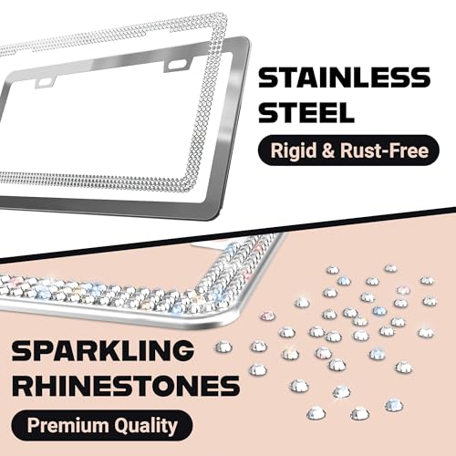 Sparkly Bling License Plate Frame for Women