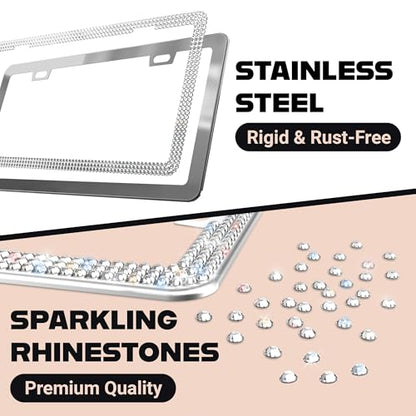 Sparkly Bling License Plate Frame for Women