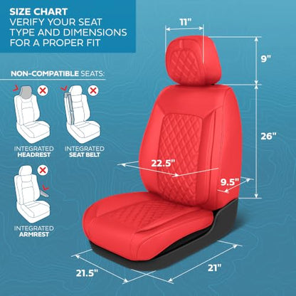 Curated Diamond IV Leather Seat Covers for Cars & SUVs