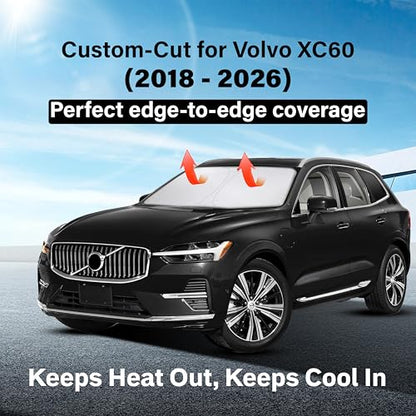 Windshield Sunshade Compatible for Volvo XC60 2018