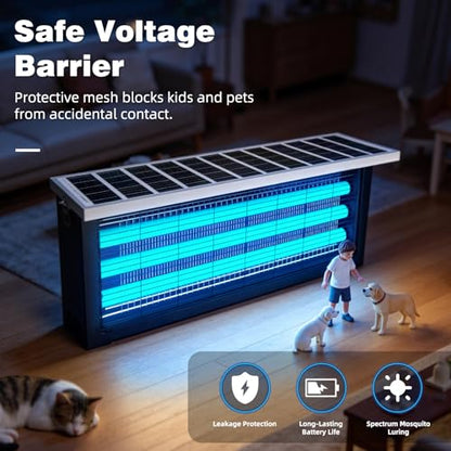 Large Solar Bug Zapper with High Powered for 4000 sq.ft