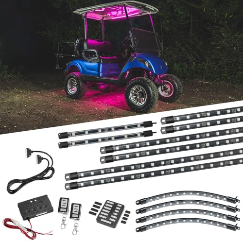 12pc Million Color LED Golf Cart Underglow Kit for 12V 4