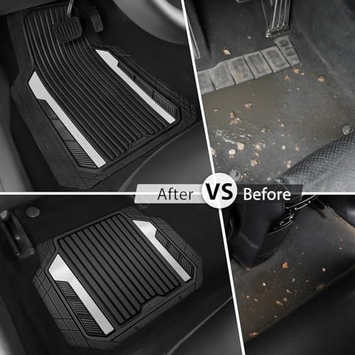 Heavy Duty Rubber Car Mats Metallic
