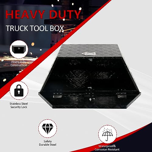 34 Inch Aluminum Trailer Tongue Tool Box 5 Bar Tread Wide Utility