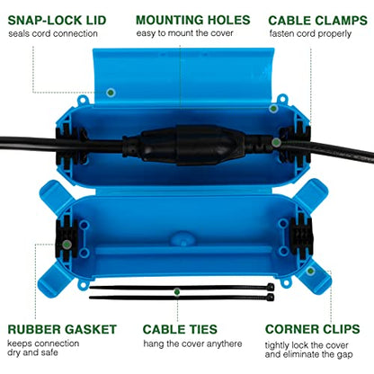 Outdoor Extension Cord Cover (3 Count)