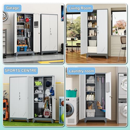 61" Metal Garage Storage Cabinet