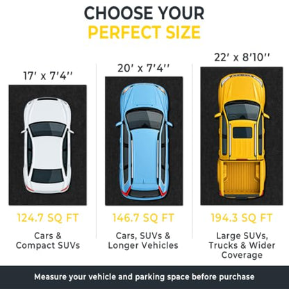 Heavy Duty Garage Floor Mat 17' x 7'4"