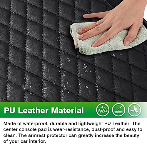 Custom for Center Console Cover Kia Sportage 2023 2024 2025 2026 Armrest Cover Center Console Cushion Pad PU Leather Armrest Seat Box Cover Protector Sportage Accessories Anti