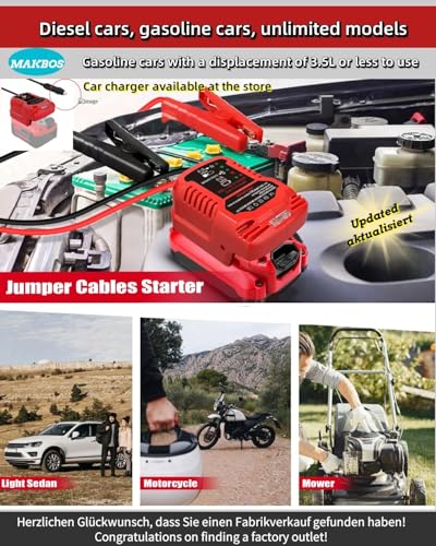 Car Jump Starter Adapter for Craftsman 20V Battery