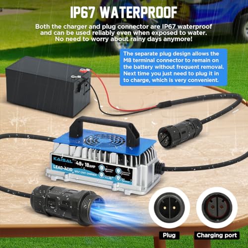 48V 18A Charger 1250W Golf Cart Battery Charger 48 Volt for Club Car