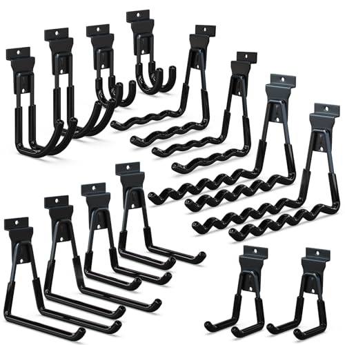 Slatwall Hooks 14 Pack Heavy Duty Multi Sizes (14 Count)