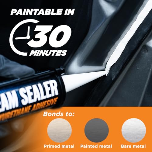 White [2 Pack] Professional Automotive Seam Sealer