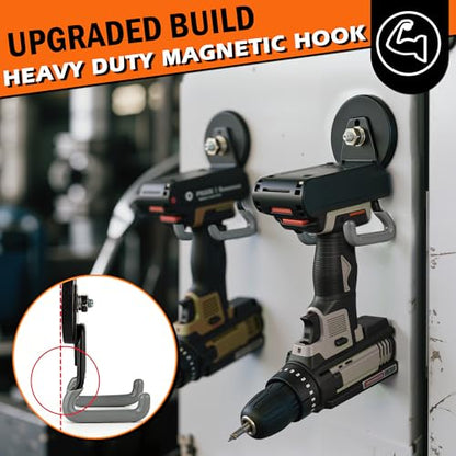 Upgraded Heavy Duty Magnetic Hooks (4 Count)