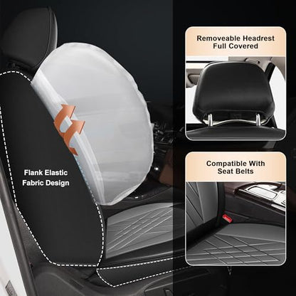 2 Front Car Seat Covers for Toyota Venza 2009