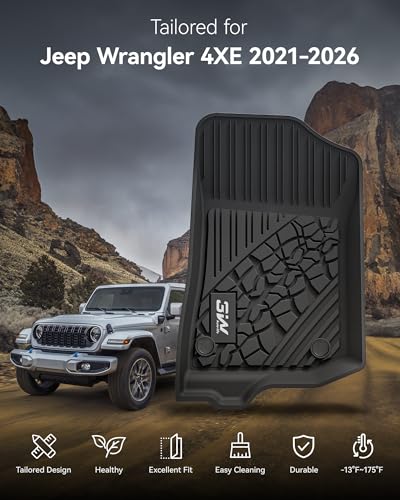 Floor Mats & Cargo Liner & Backrest Mats Jeep Wrangler 4XE 2021