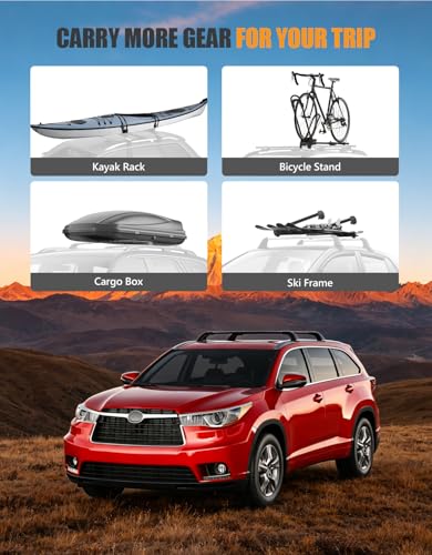 Roof Rack Cross Bars Fit for Toyota Highlander 2014