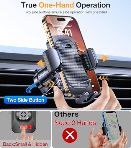 Phone Holders for Your Car Phone Holder Mount【Super Suction】Cell Phone Holder for Car Accessories for Women Men【360° Adjustable】 Suction Phone Mount for Car