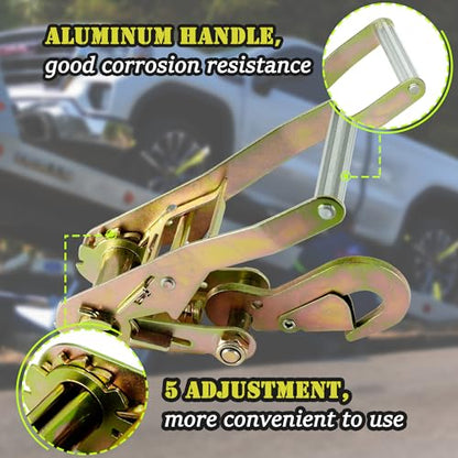 4 Pack Car Tie Down Straps for Trailers (4 Count)