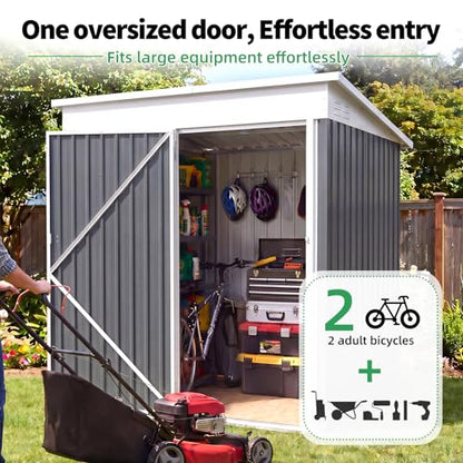 3' x 5' Outdoor Metal Storage Shed