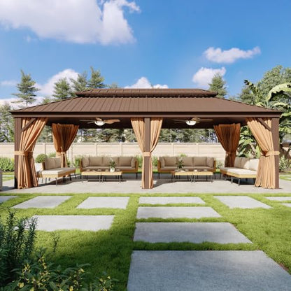 14' X 24' Hardtop Gazebo with Drainage
