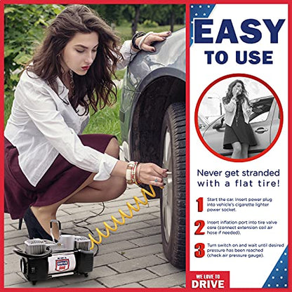 Tire Inflator Portable Air Compressor