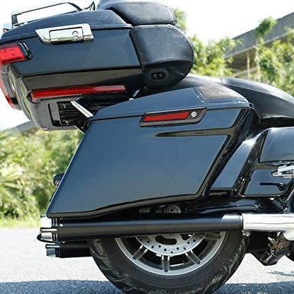 Motorcycle 4" Stretched Saddlebags Fit For Harley Touring 2014 (2 Count)
