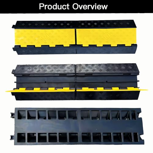 Foldable 2 Channel Rubber Cable Protector