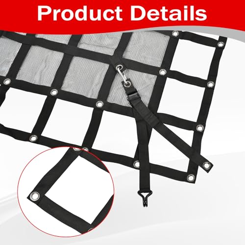 126" x 222" Truck Bed Cargo Net with 1500LBS Capacity