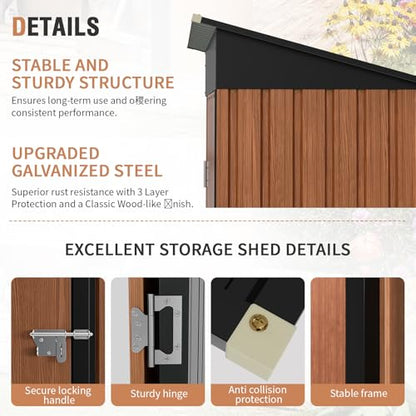 5x3 Ft Outdoor Storage Shed