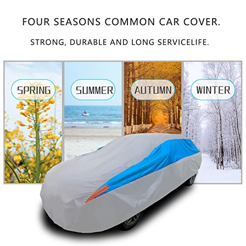 Waterproof Car Cover All Weather Snowproof UV Protection Windproof Outdoor Full car Cover
