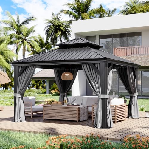 12' X 12' Hardtop Gazebo with Drainage