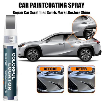 Iridium(1L2) Touch Up Paint for Lexus, Car Paint Pen Scratch Repair Two-In-One Touch Up Paint, Premium Car Scratch Remover for Deep Scratches
