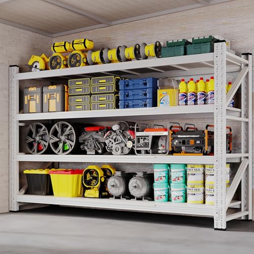 71" W Storage Shelves 5000lbs Garage Metal Shelving Heavy Duty Garage Shelves Adjustable Storage Shelves for Industrial