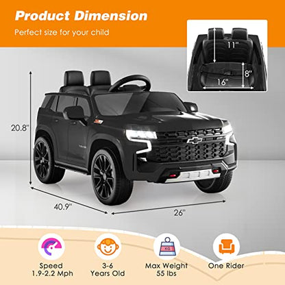 Ride on Car 12V Licensed Chevrolet Tahoe Battery Powered Electric Vehicle w