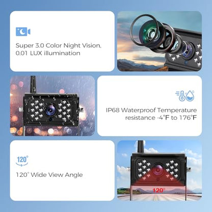 10.1" Wireless RV Backup Camera System
