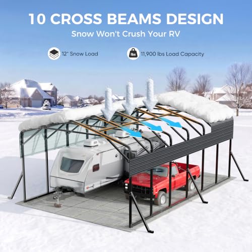20x31x11.6 FT RV Carport