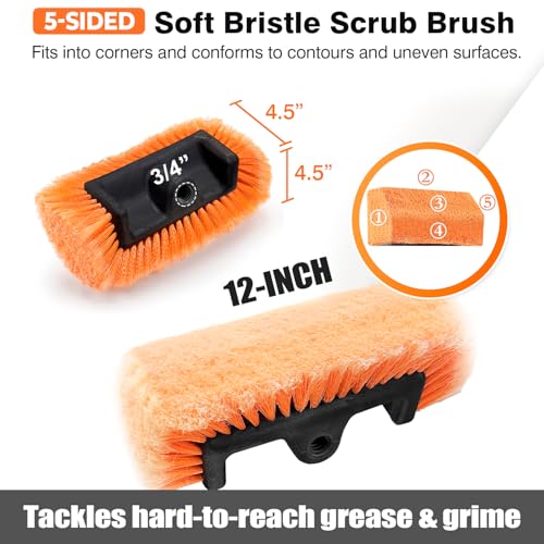 4 12FT Car Wash Brush with Long Handle