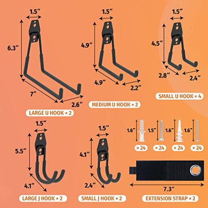 14PC Garage Hooks Heavy Duty (14 Count)