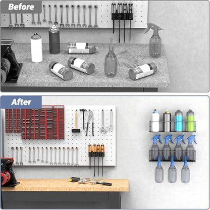 Wall Mount Spray Bottle Holder