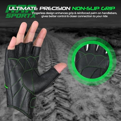 Motorcycle Gloves Men's Leather Motorbike Gloves Touchscreen Function
