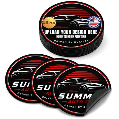 6 Inch Round Car Magnet (50 Count)