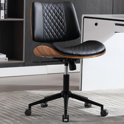 Home Office Chair No Arms with Wheels