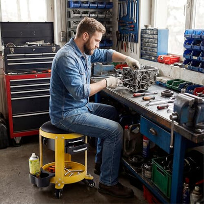 Rolling Mechanic Stool