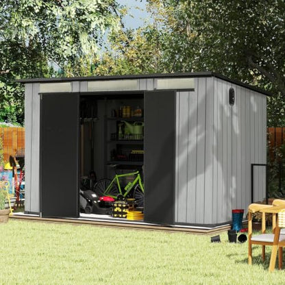 Domi 6.2X11FT Resin Outdoor Storage Shed