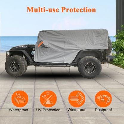 Waterproof Cab Cover for Jeep Wrangler JK JL 2 Door