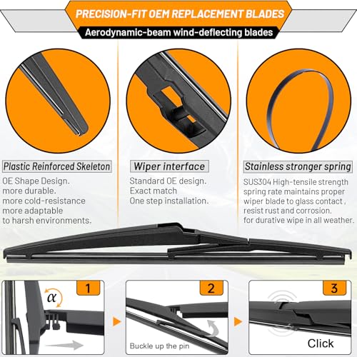 Windshield Wiper Blade Replacement for Lexus NX200t NX300 NX300h