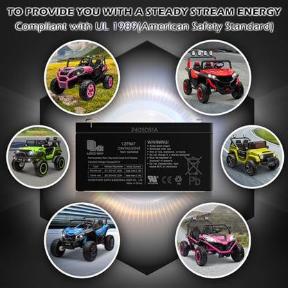 24V 7AH Battery for 24 Volt Ride on Cars Toys